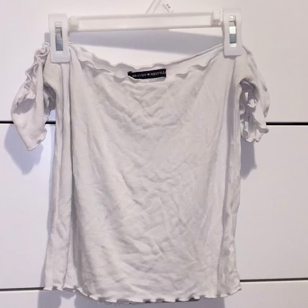 Brandy Melville Off the shoulder crop top